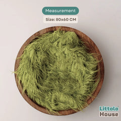 Faux Fur Fabric Layer L055 | Lime Green