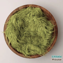 Faux Fur Fabric Layer L055 | Lime Green