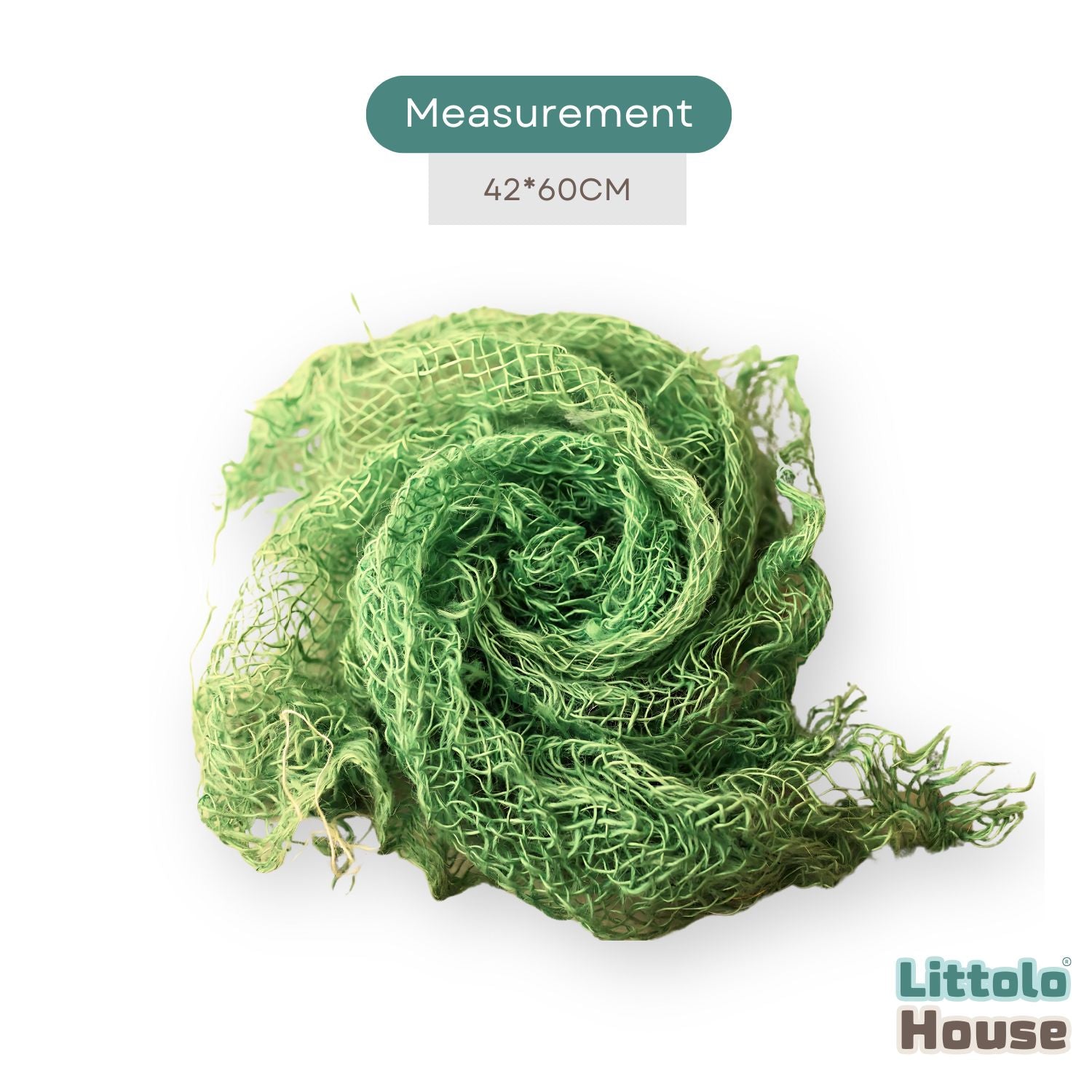 Chunky Burlap Layer | Lime Green