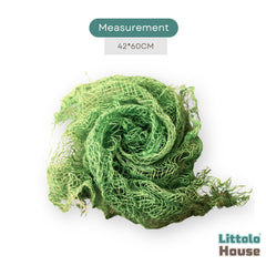 Chunky Burlap Layer | Lime Green