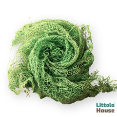 Chunky Burlap Layer | Lime Green