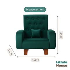 Luxe Lounge Sofa | Wooden Decorative | Green