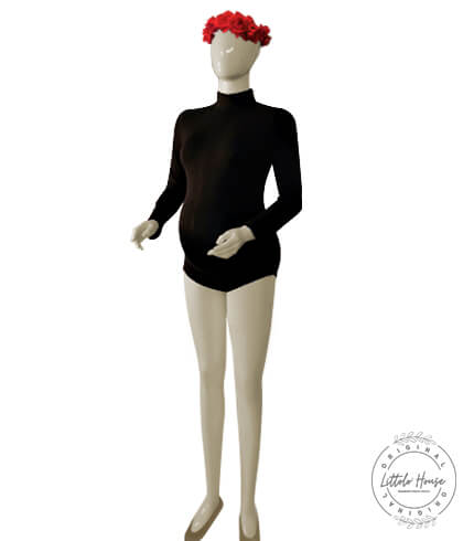 Full Sleeves Body Suit M021 Maternity Bodysuit | Black