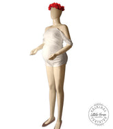 Lace Body Suit M022 Maternity Bodysuit | White