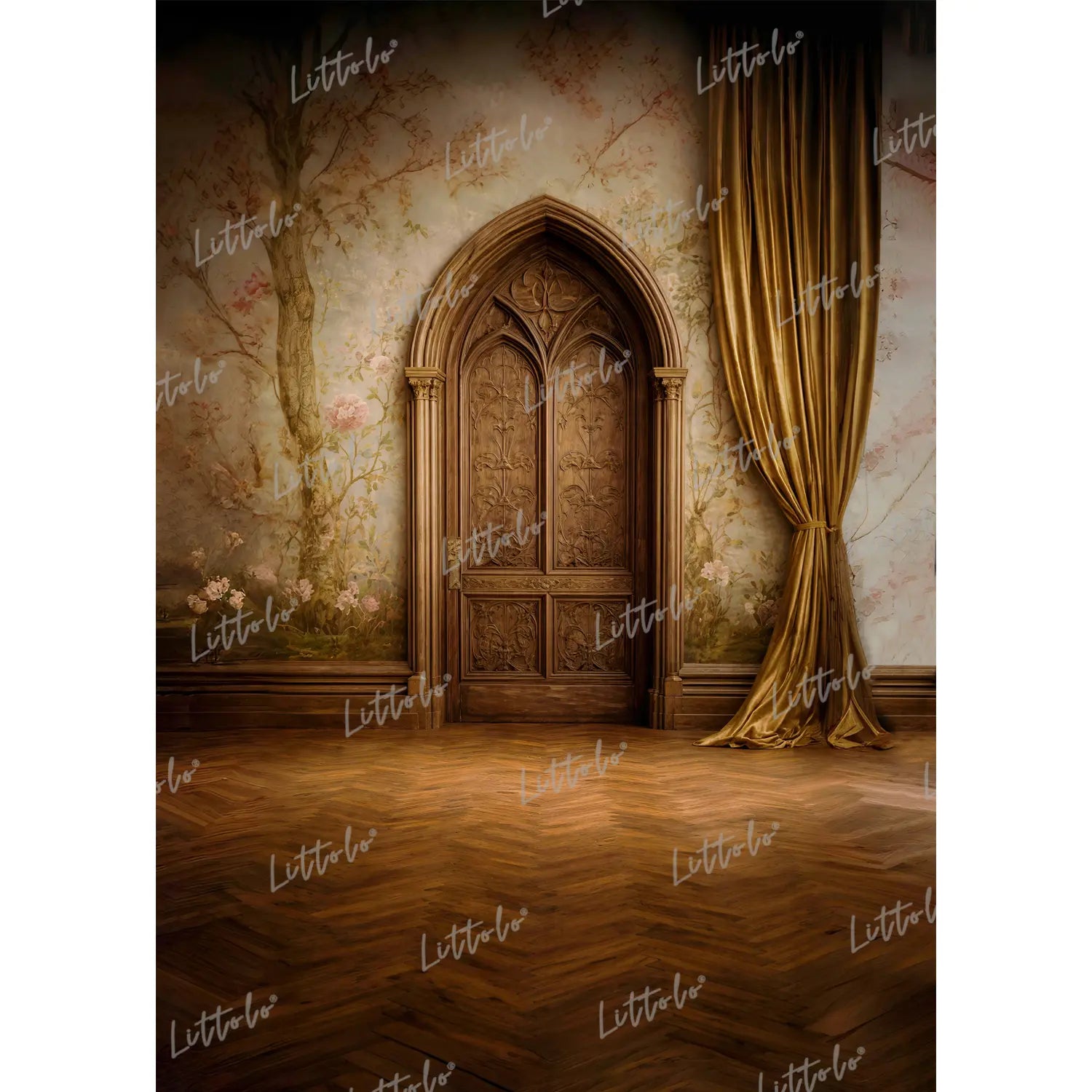 LB1575 Royal Vintage Palace Arch & Luxury Fine Art Maternity Backdrop