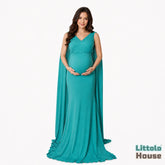 Mermaid Flare M010 Maternity Gown | L | Green