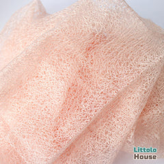 Mesh Soft Lace Wrap | Peach