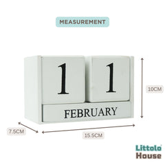 Baby Milestone Blocks | Wooden | Rustic White