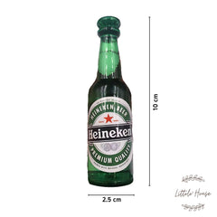 Fake Mini Beer Bottle Miniature D077 | Pack of 1 | Heineken Green
