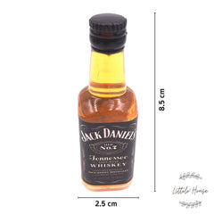 Fake Mini Drink Bottle Miniature D076 | Pack of 1 | Jack Daniel's Yellow