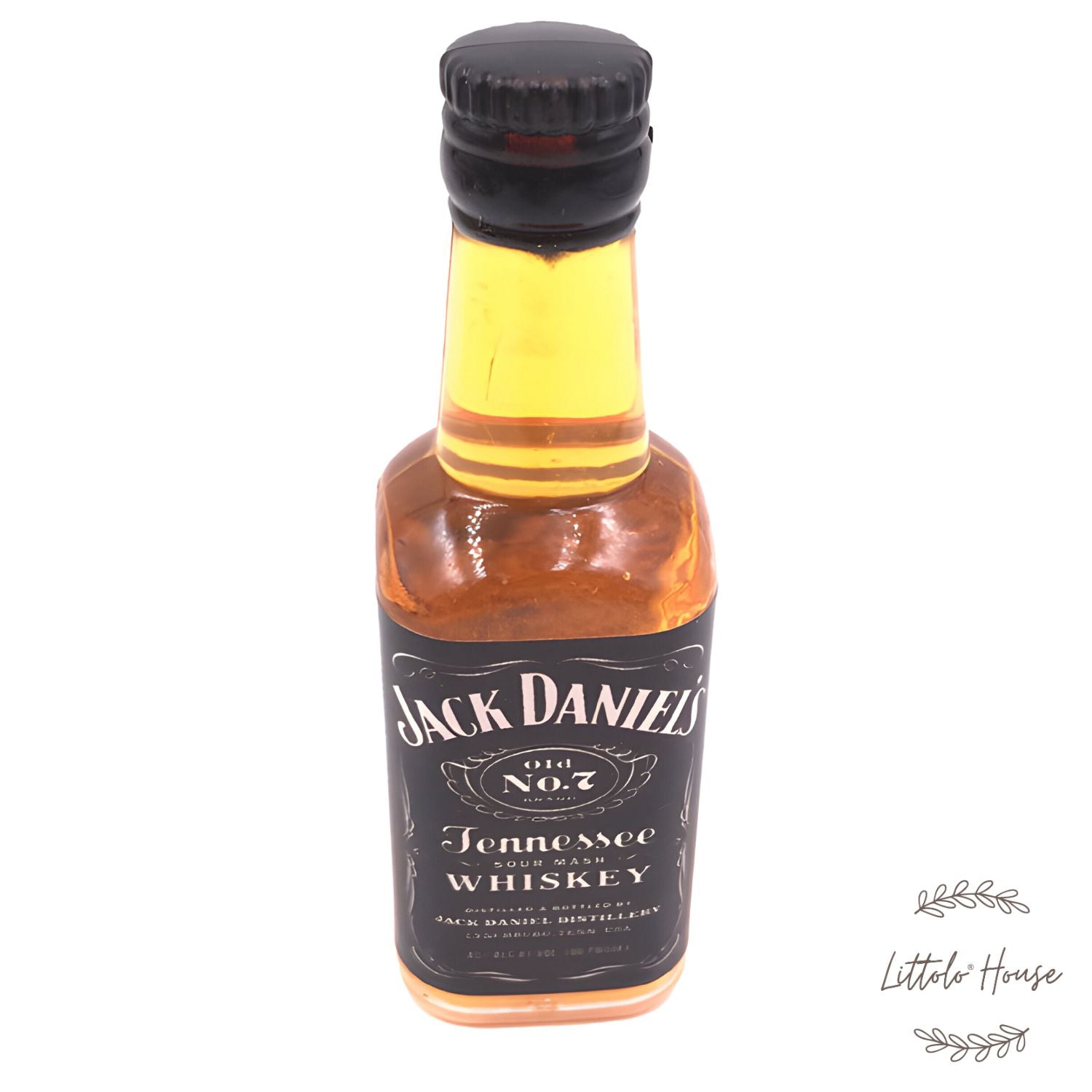 Fake Mini Drink Bottle Miniature D076 | Pack of 1 | Jack Daniel's Yellow