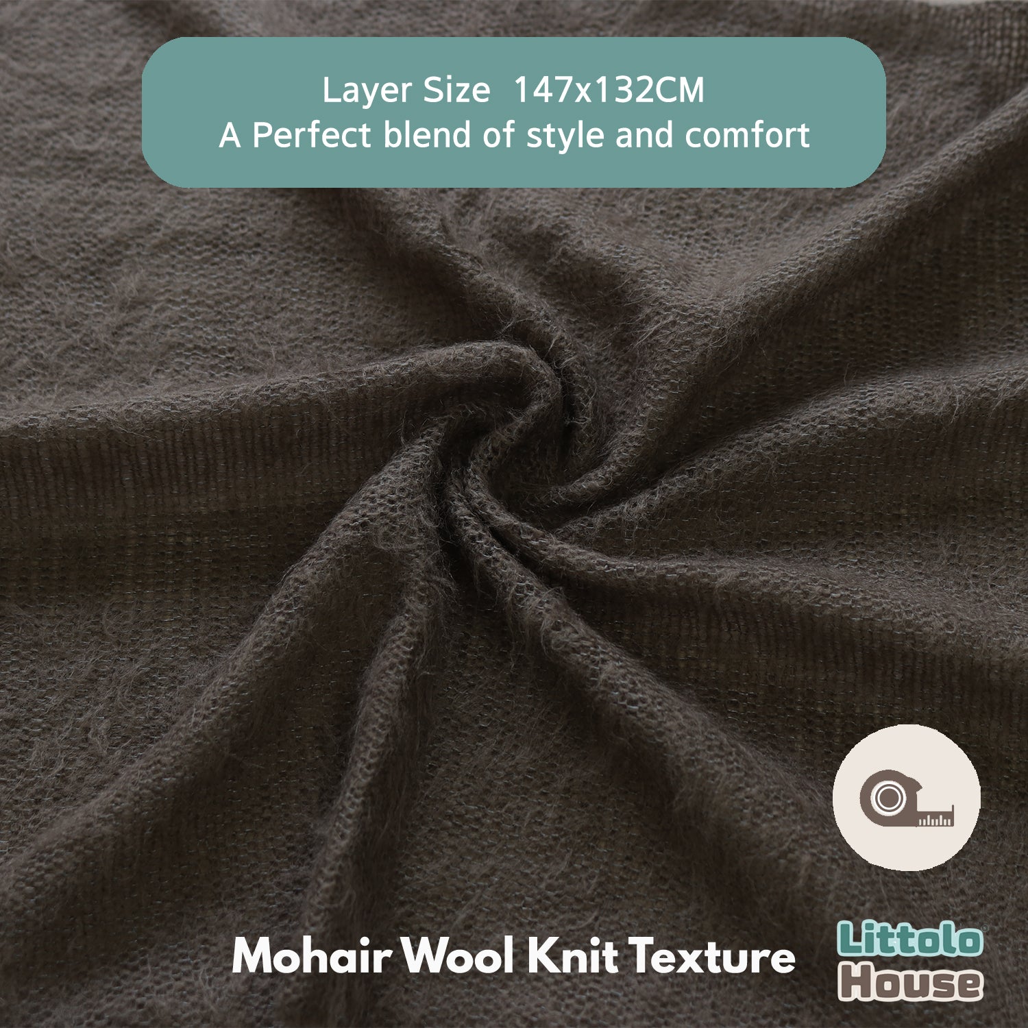 Mohair Wool Knit Layer L038 | Mehndi Green