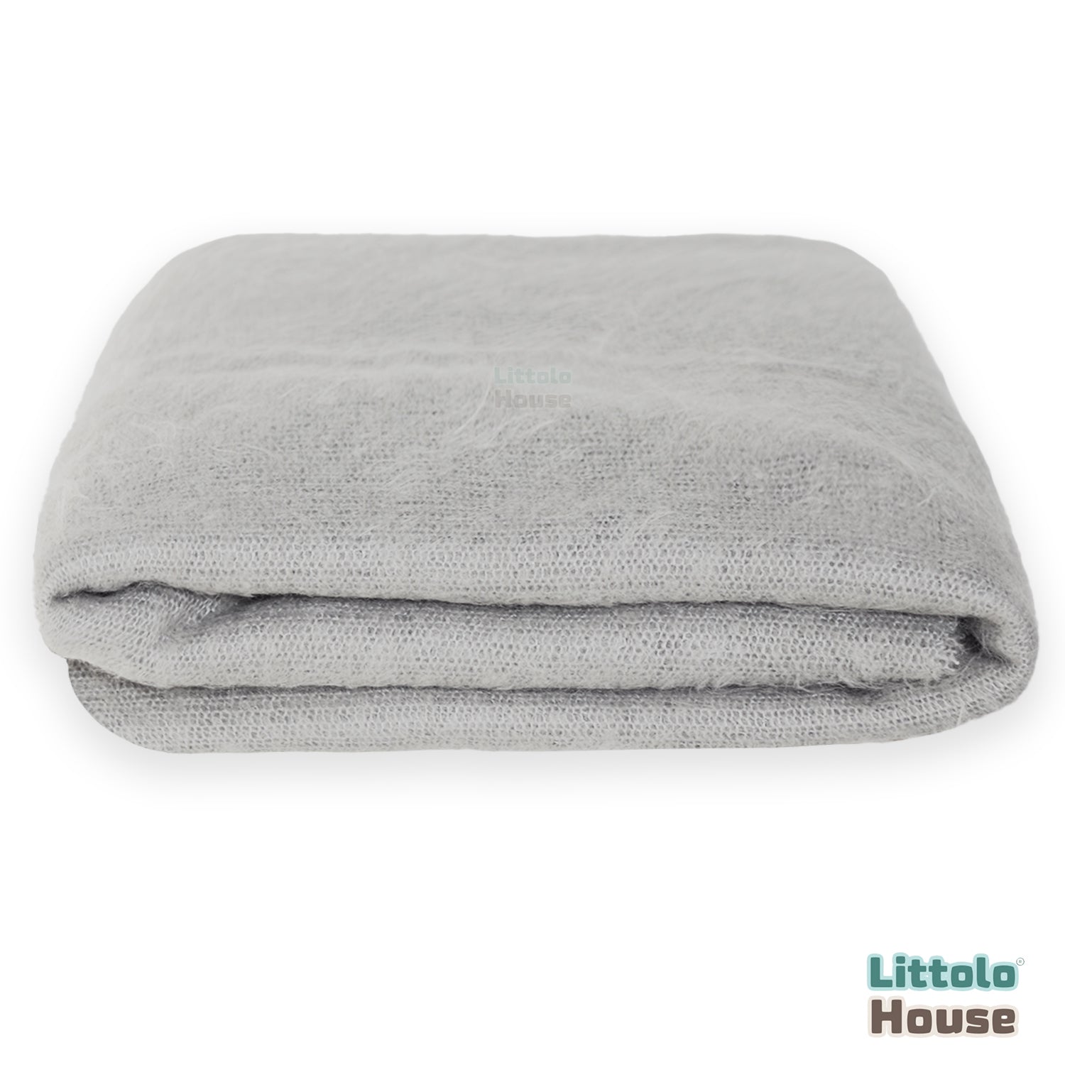 Mohair Wool Knit Layer L038 | Grey
