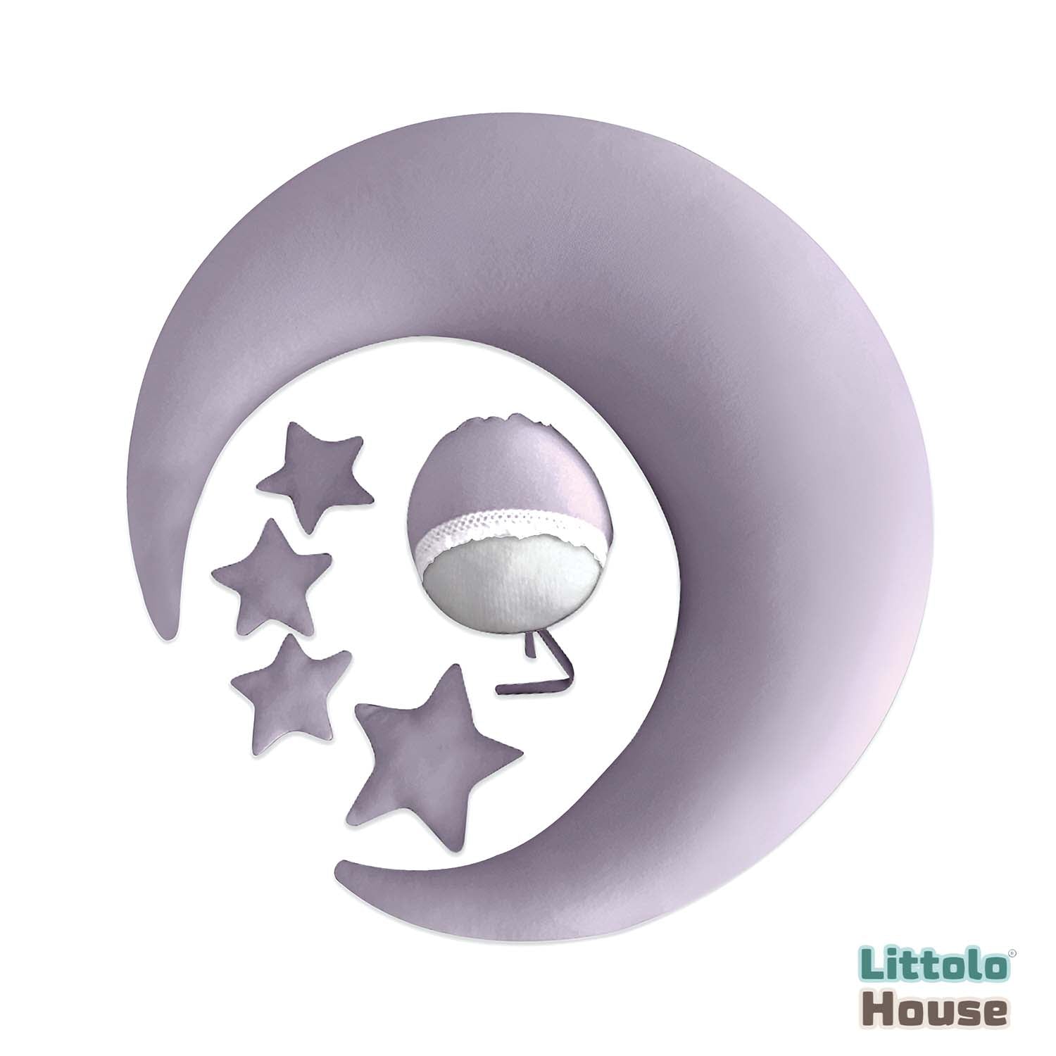 Moon with Stars and Bonnet Set of 3 | Posing Aids | Wild Blue Yonder