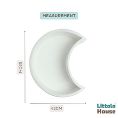 Moon Bowl | Wooden Tableware | Rustic White