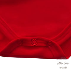 Baby My First Christmas Romper O107 | 3M | Red