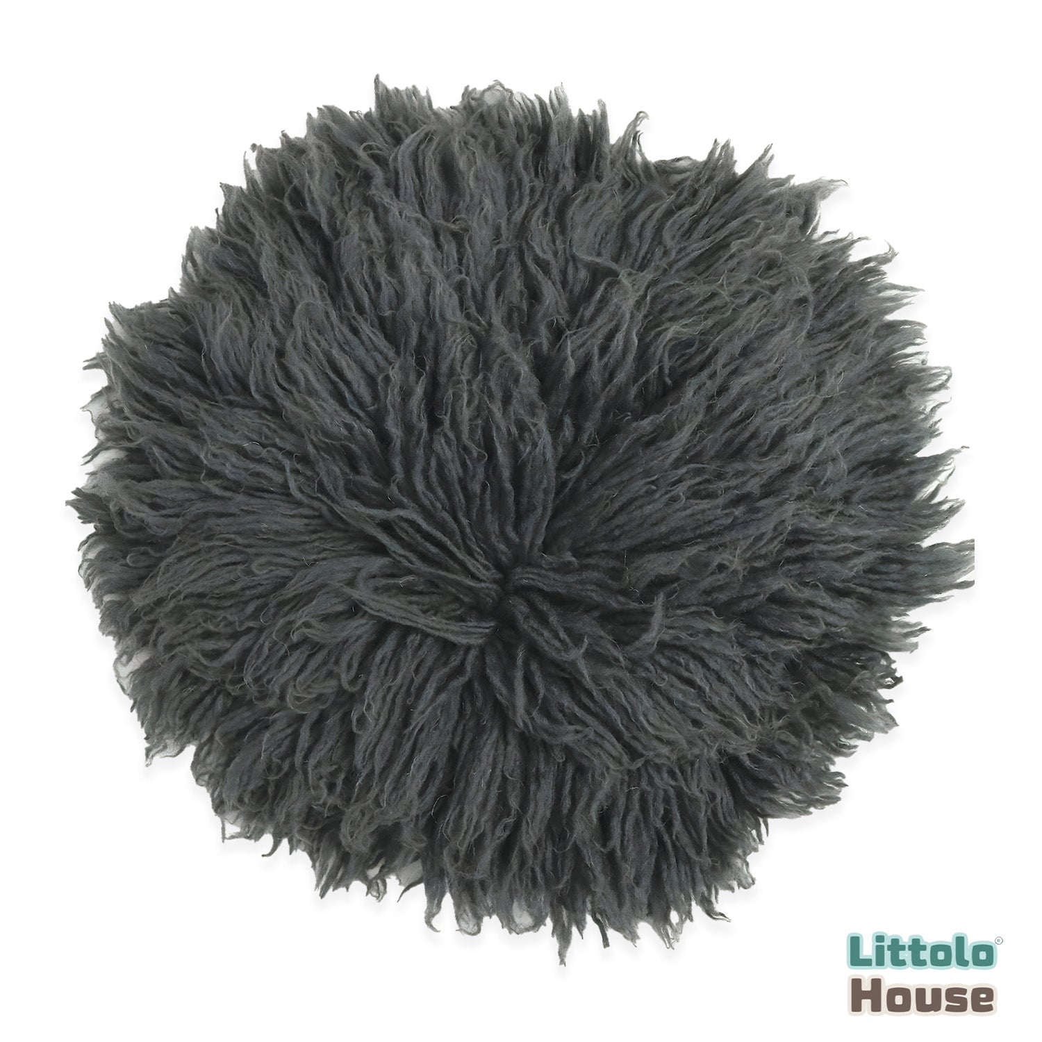 Natural Wool Flokati 3000 GSM Fur | 30 CMS | Grey