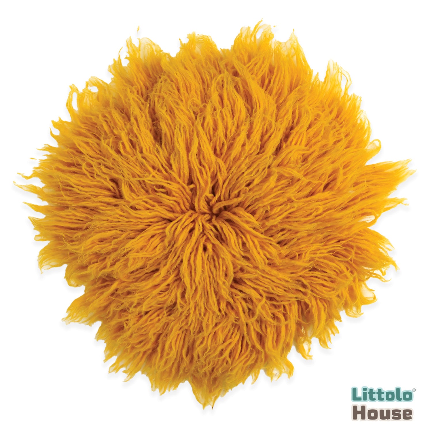 Natural Wool Flokati 3000 GSM Fur | 30 CMS | Mustard