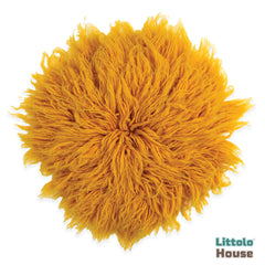 Natural Wool Flokati 3000 GSM Fur | 30 CMS | Mustard