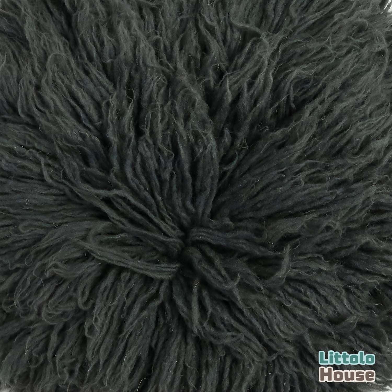 Natural Wool Flokati 3000 GSM Rugs Fur | 3x5 Feet | Grey
