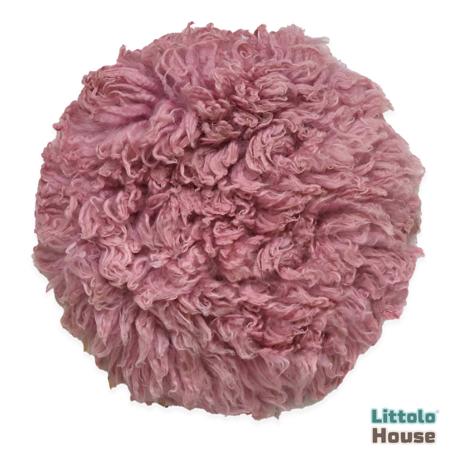 Natural Wool Flokati Fur | 35 CMS | Blush Pink