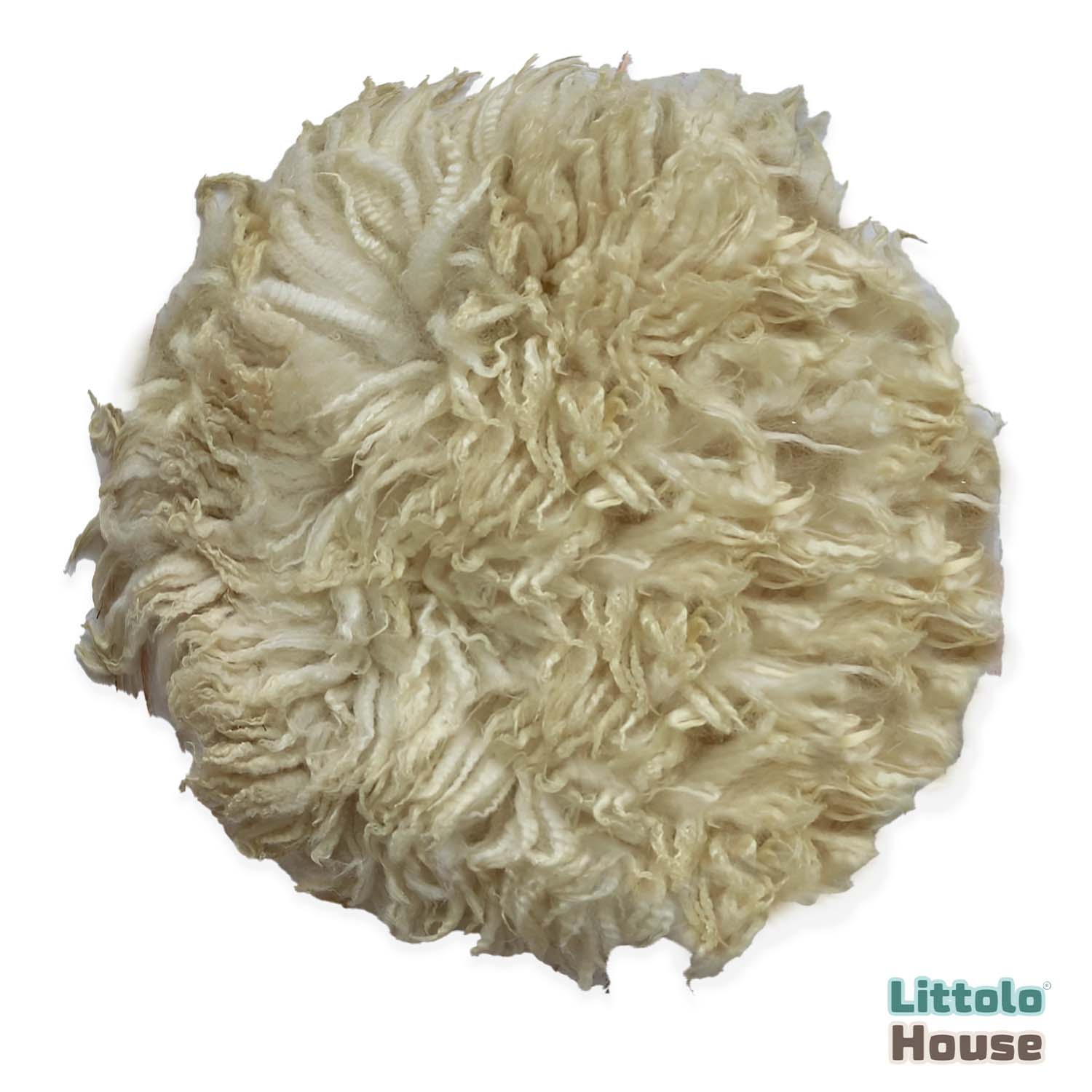 Natural Wool Flokati Fur | 35 CMS | Golden Cream