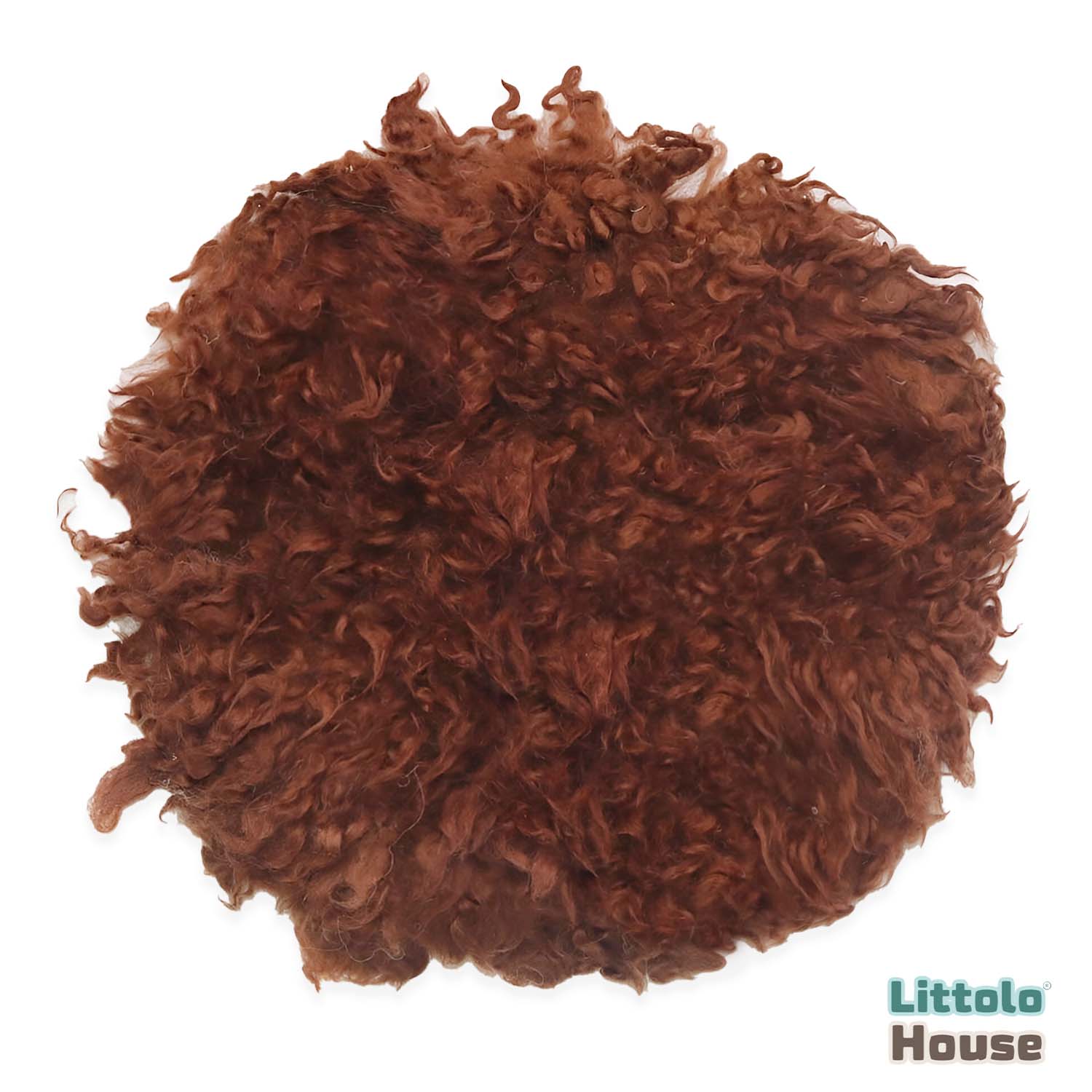 Natural Wool Flokati Fur | 35 CMS | Hickory