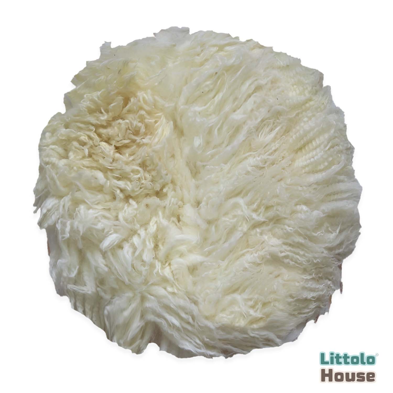 Natural Wool Flokati Fur | 35 CMS | Off White