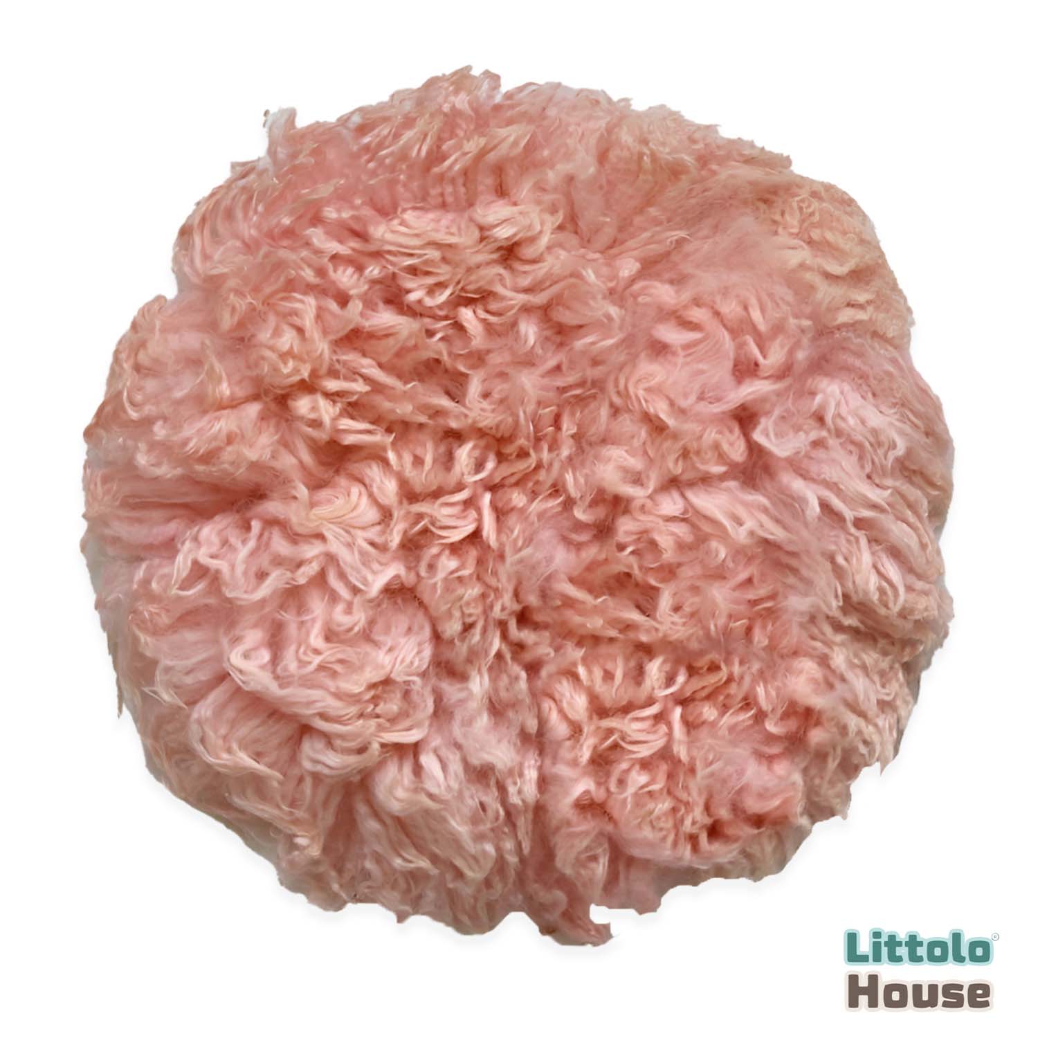 Natural Wool Flokati Fur | 35 CMS | Peach