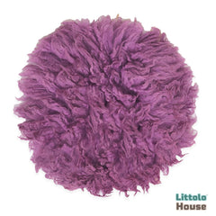 Natural Wool Flokati Fur | 35 CMS | Periwinkle