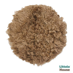 Natural Wool Flokati Fur | 35 CMS | Walnut