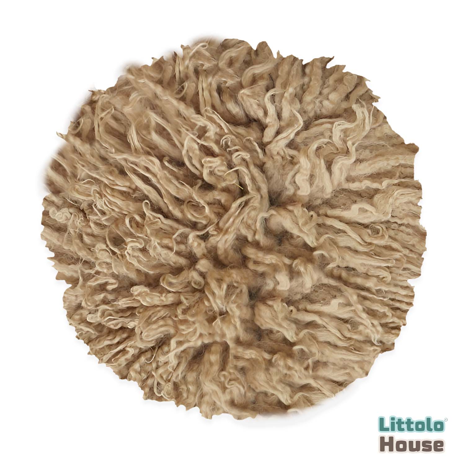 Natural Wool Flokati Fur | 35 CMS | Wheat