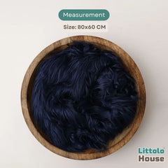 Faux Fur Fabric Layer L055 | Navy Blue