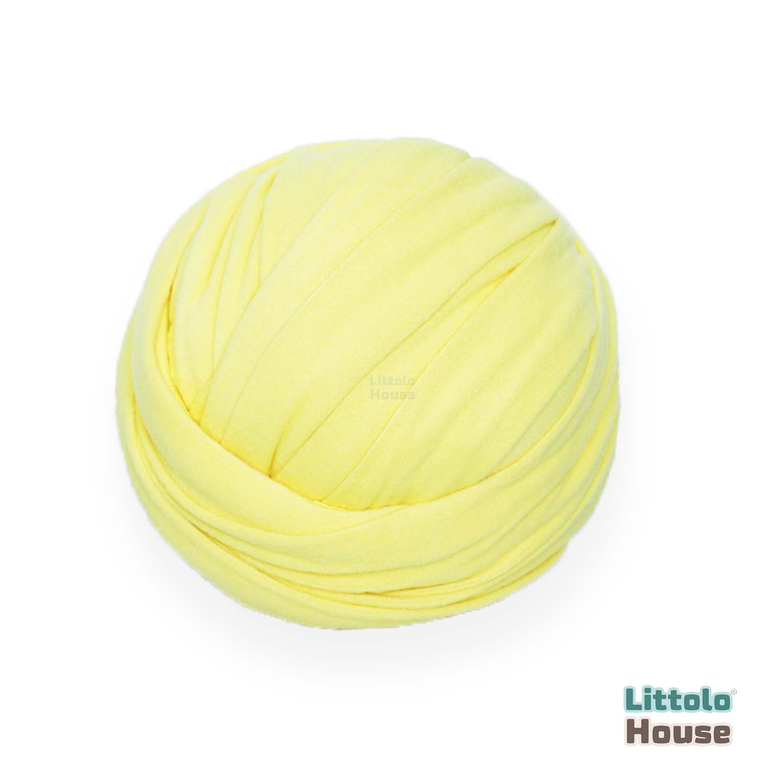 Neutral Jersey Velvet Stretch Wrap | Light Yellow