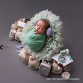 Natural Wool Flokati Fur | 60 CMS | Sage Green