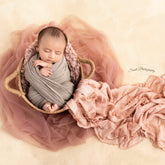 Non Stretchy Cotton Textured Wrap | Peach