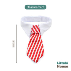Baby Tie Collar Outfit O083 | NB | White Red
