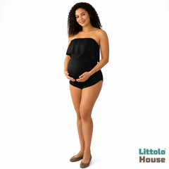 Off Shoulder Bodysuit M013 Maternity Bodysuit | Black