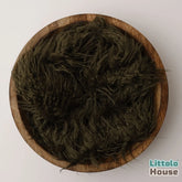 Faux Fur Fabric Layer L055 | Olive Green
