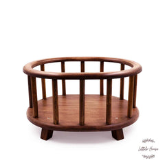 Oval Crib | Wooden Tableware | Brown