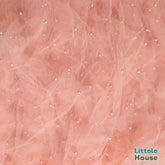 Pearl Bead Net Wrap | Pink Peach