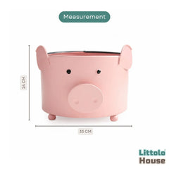 Piggy Basket | Iron Artware | Pink