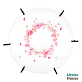 Jersey Two Way Stretch Printed Petals Layer | Pink