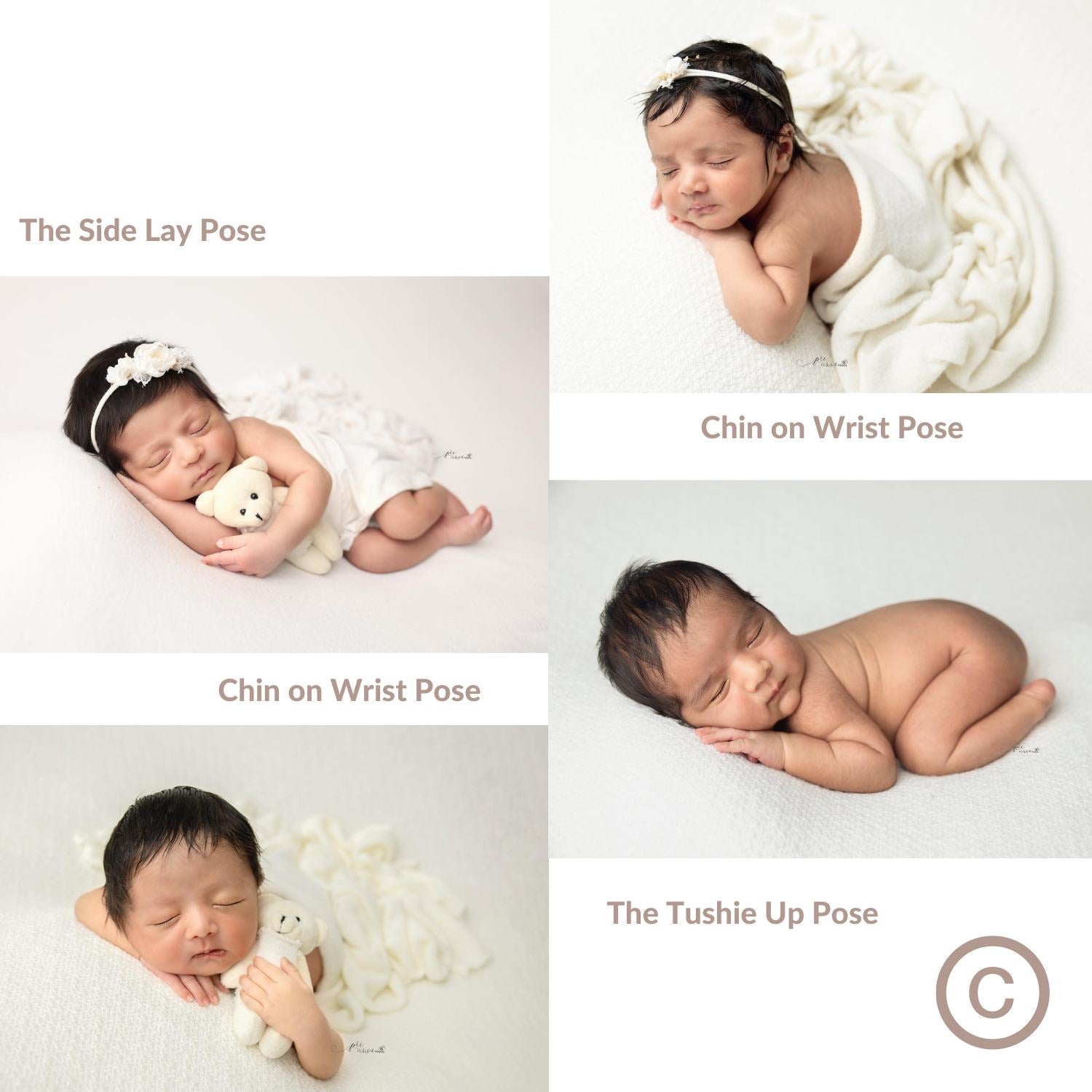 Posing Aid Butterfly Style P15 Set of 2 | NB | Light Brown