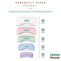 Posing Pillow P21 Set of 5 Rounded Moon Shape for Soft Curves | NB | Multicolour