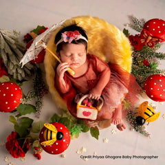 Baby Girl Newborn lace dress O021 | NB | Maroon