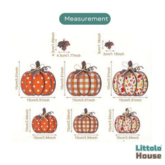 Pumpkins Theme Decorative Board D156 | Pack of 6 | Orange