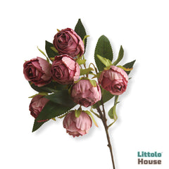 Artificial Rose Flower Stick F075 | Pack of 1 | Purple