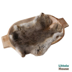 Rabbit Fur Layer | Black White