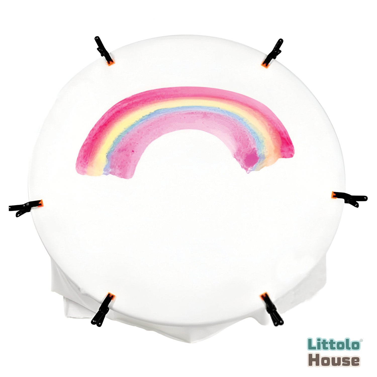 Jersey Two Way Stretch Printed Rainbow Layer | Rainbow
